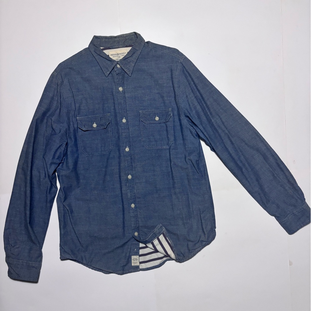 RALPH LAUREN DENIM AND SUPPLY DENIM SHIRT JACKET LARGE